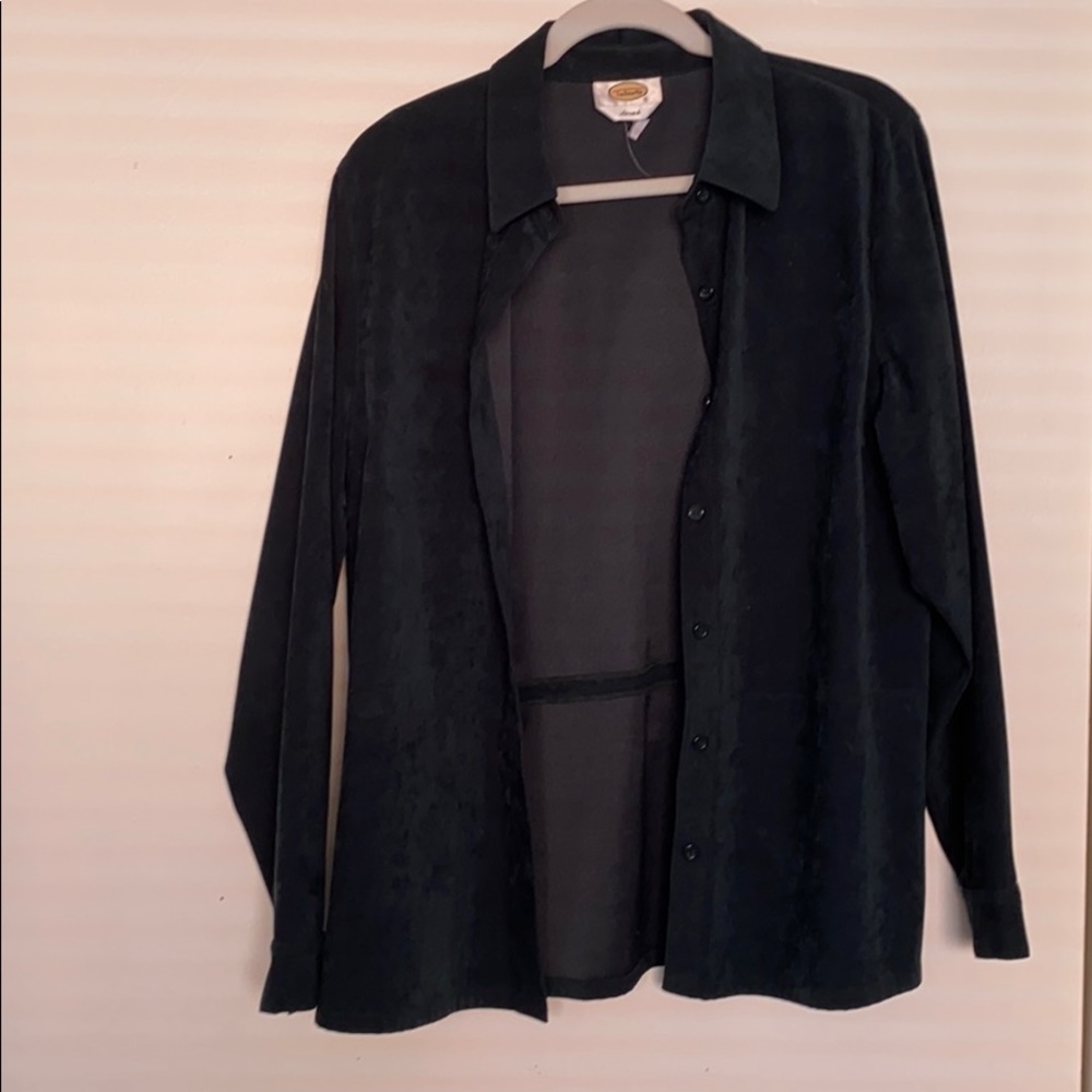 Talbots stretch velvety jacket
